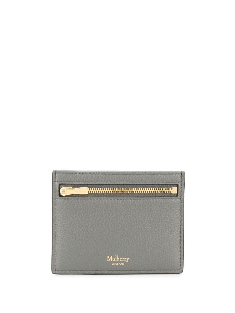 Mulberry compact logo cardholder - Grey Cover