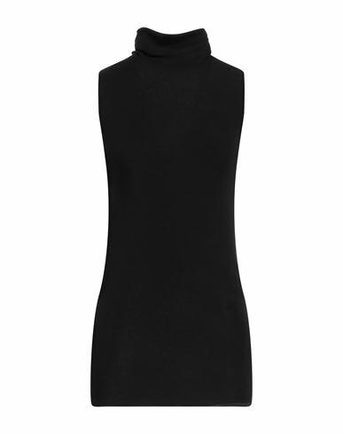 Ann Demeulemeester Woman Turtleneck Black Cotton, Cashmere, Silk Cover