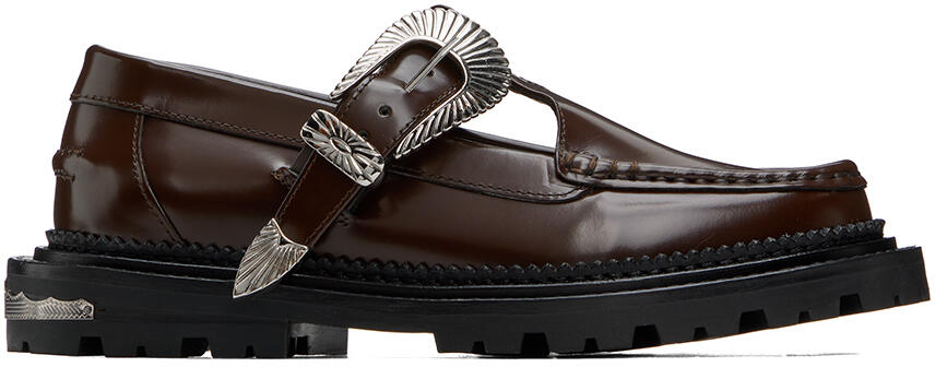 Toga Pulla SSENSE Exclusive Brown Loafers Cover