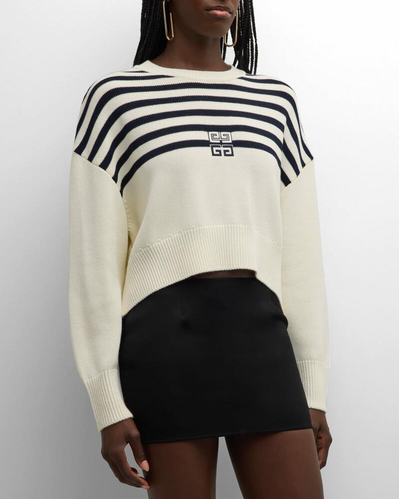 Givenchy 4G Striped Crewneck Sweater Cover