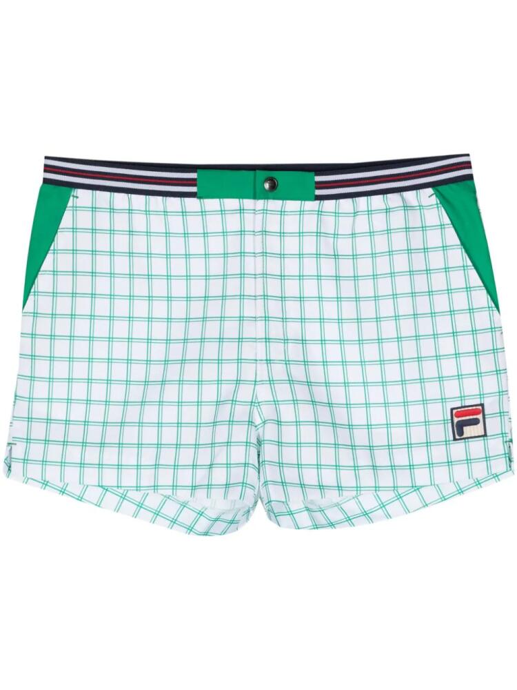 Fila Brookes checked shorts - White Cover