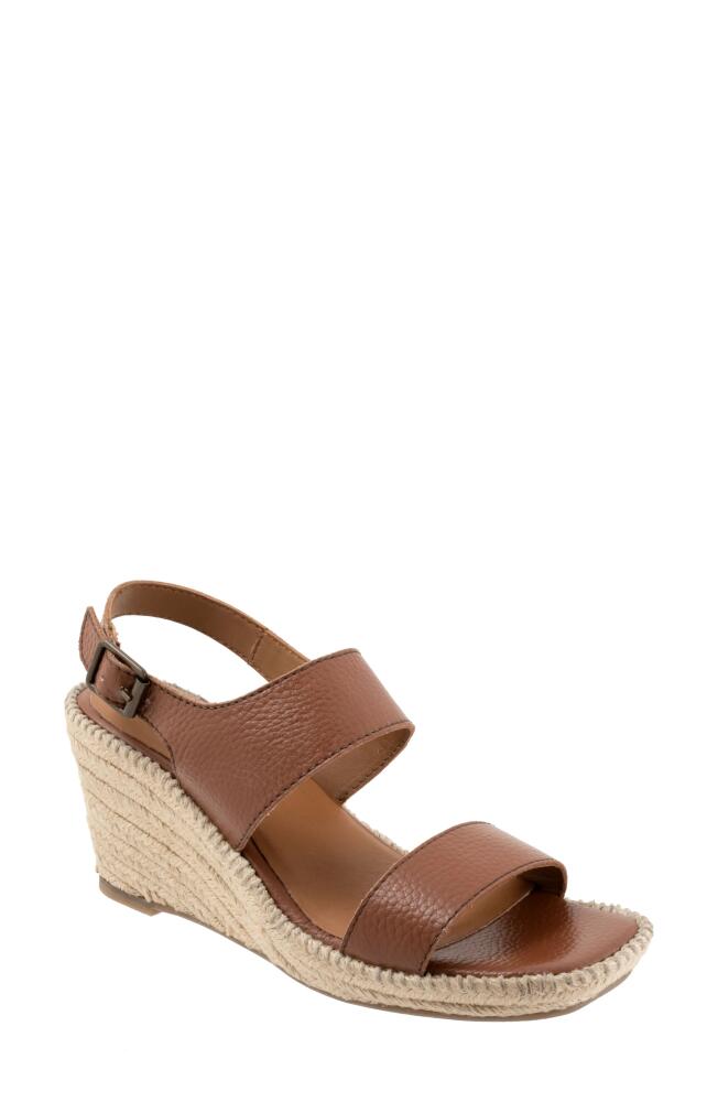 SoftWalk Hartley Slingback Espadrille Wedge Sandal in Brown Cover