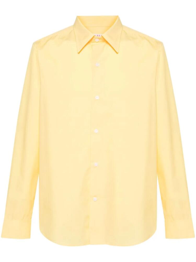 FURSAC pointed-collar cotton shirt - Yellow Cover