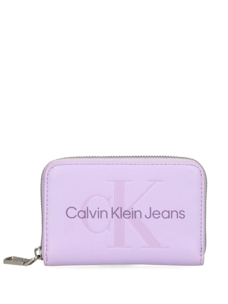 Calvin Klein logo wallet - Purple Cover