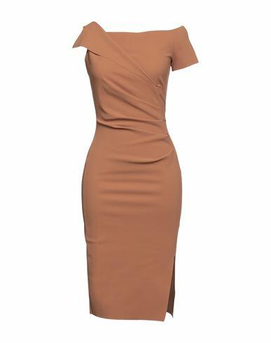 Chiara Boni La Petite Robe Woman Midi dress Camel Polyamide, Elastane Cover