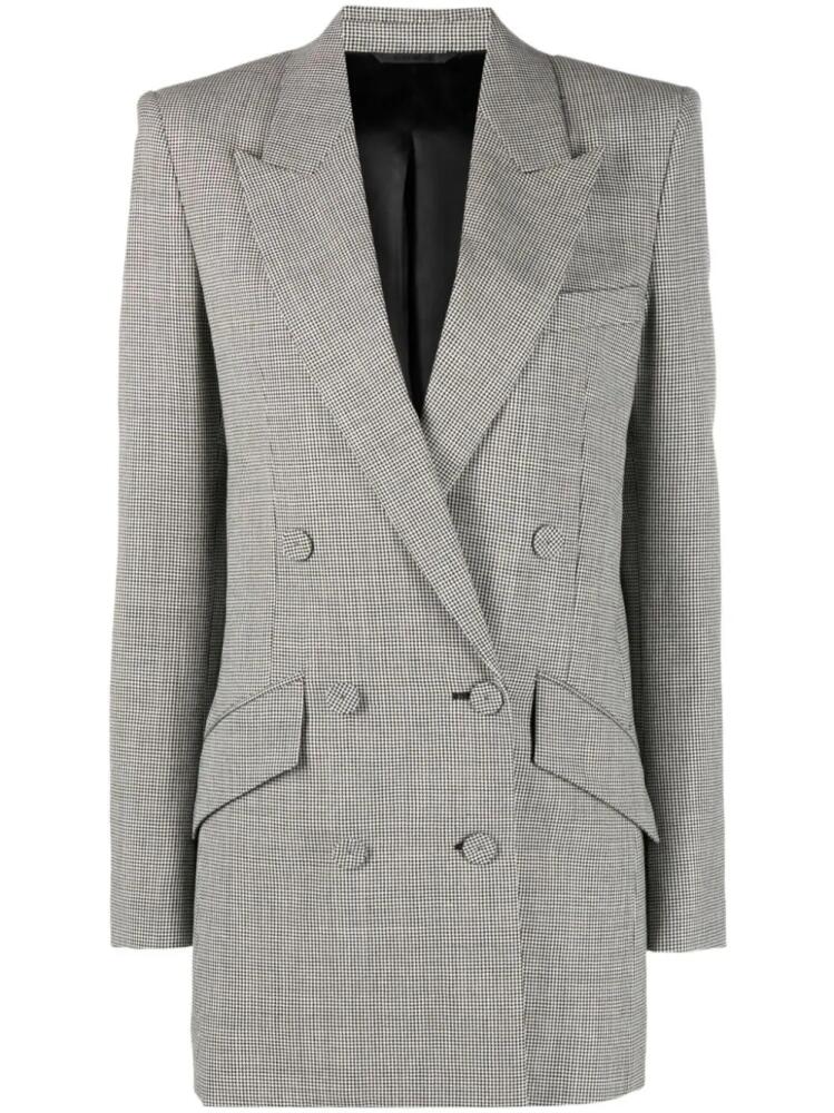 Givenchy dogtooth-pattern wool blazer - Black Cover