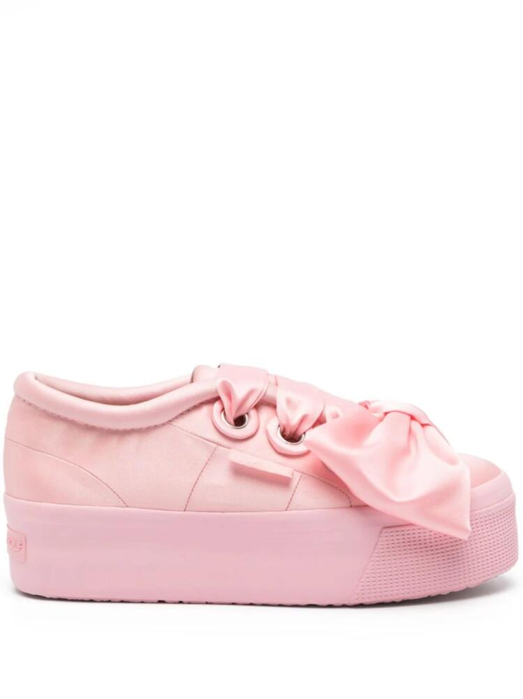 Viktor & Rolf x Superga bow-detail sneakers - Pink Cover