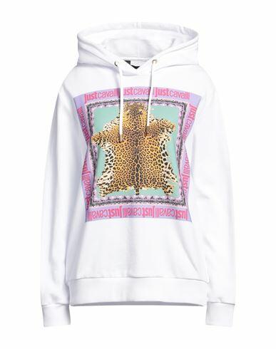 Just Cavalli Woman Sweatshirt White Cotton, Elastane Cover