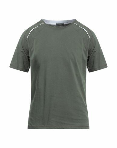 Kaos Man T-shirt Military green Cotton Cover