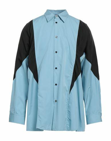 Oamc Man Shirt Sky blue Cotton Cover