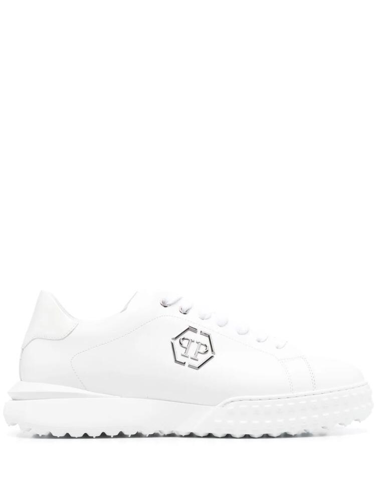 Philipp Plein low-top leather sneakers - White Cover