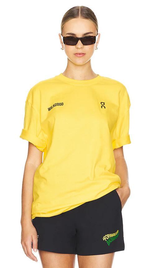 On X Walkgood La Club Tee in Yellow Cover