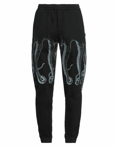 Octopus Man Pants Black Cotton, Elastane Cover