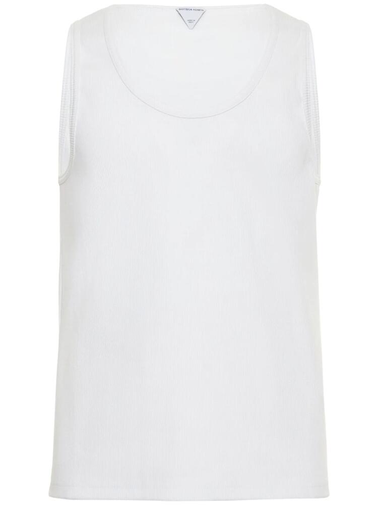 BOTTEGA VENETA Stretch Rib Cotton Tank Top Cover