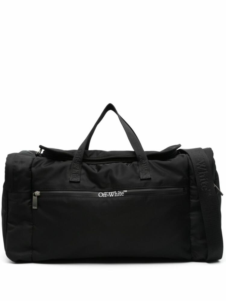 Off-White logo-print holdall - Black Cover