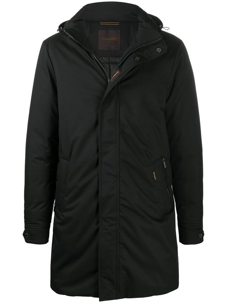 Moorer hooded parka coat - Black Cover