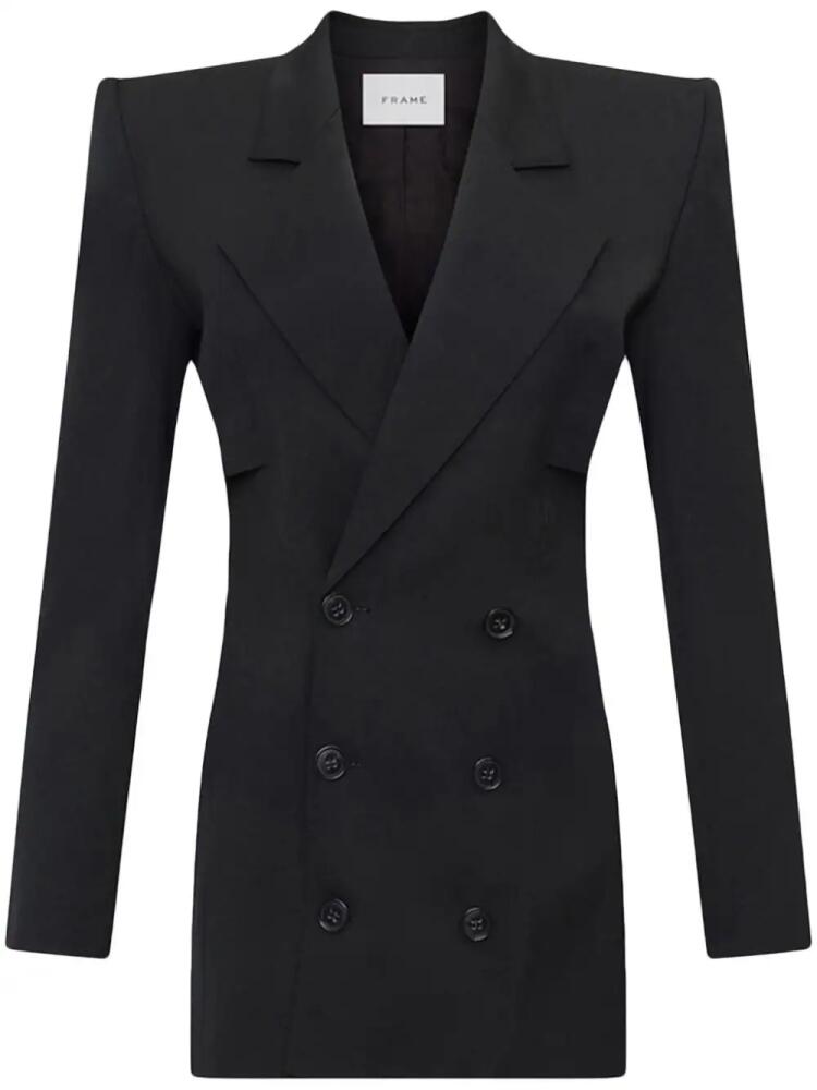 FRAME storm-flap double-breasted blazer - Black Cover