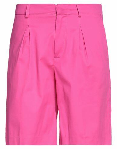 Family First Milano Man Shorts & Bermuda Shorts Fuchsia Cotton, Elastane Cover