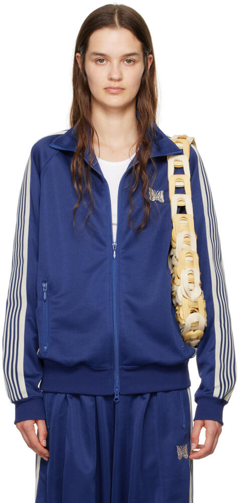 NEEDLES Indigo Striped Track Jacket Cover