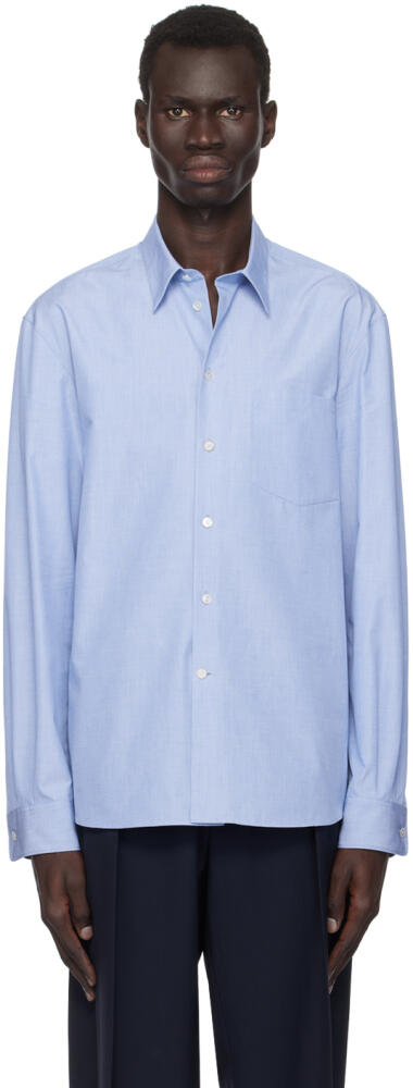 The Row Blue Huguet Shirt Cover