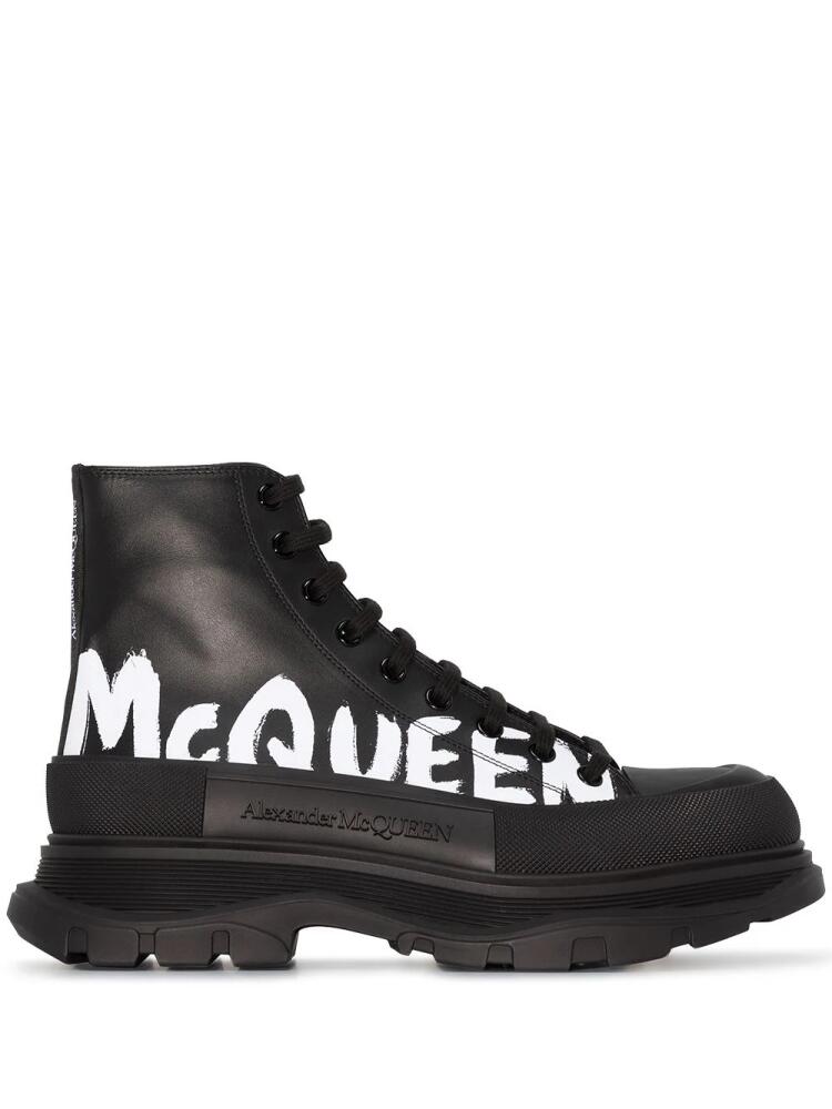 Alexander McQueen Tread Slick high-top sneakers - Black Cover