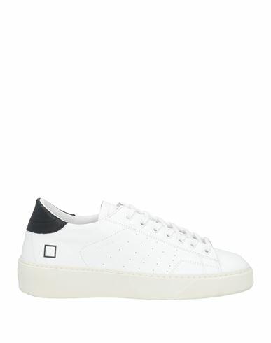 D. a.t. e. Man Sneakers White Calfskin Cover