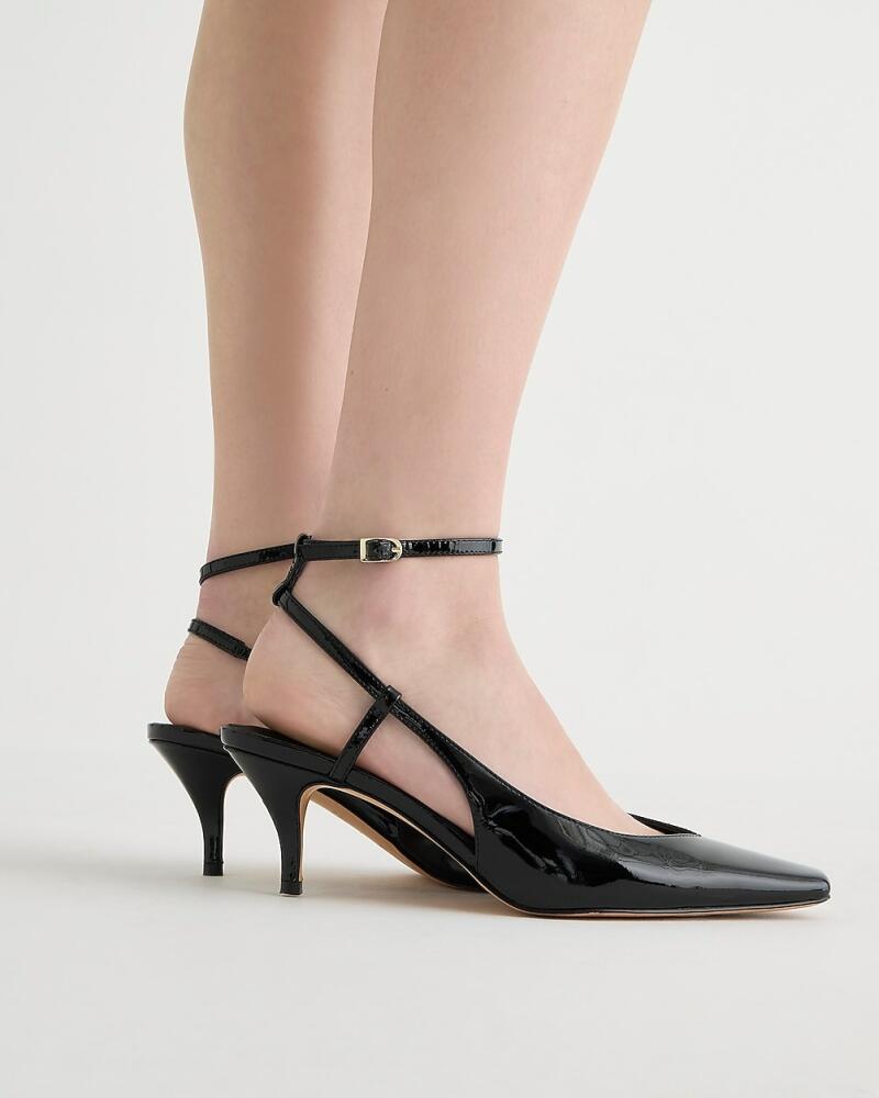 J.Crew Leona ankle-strap heels in patent leather Cover