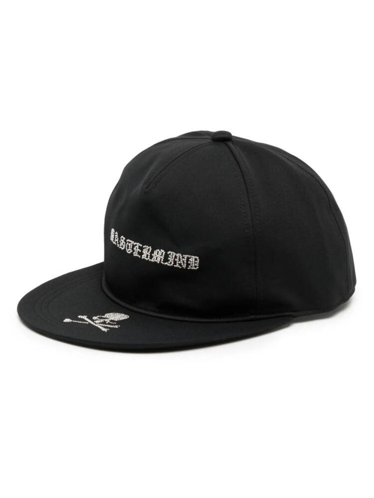 Mastermind Japan slogan-embroidered cap - Black Cover