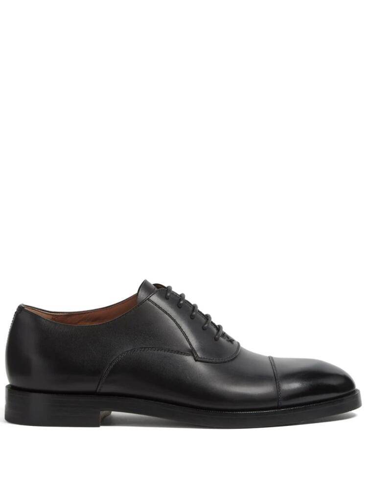 Zegna Torino leather Oxford shoes - Black Cover