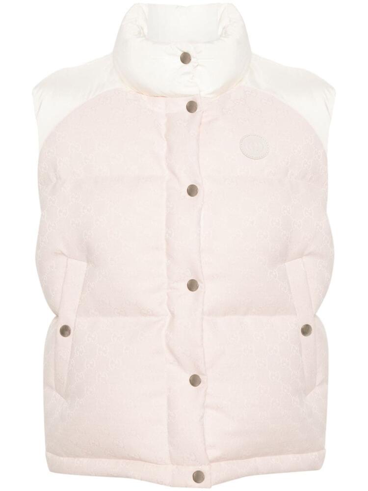 Gucci GG canvas padded gilet - Neutrals Cover