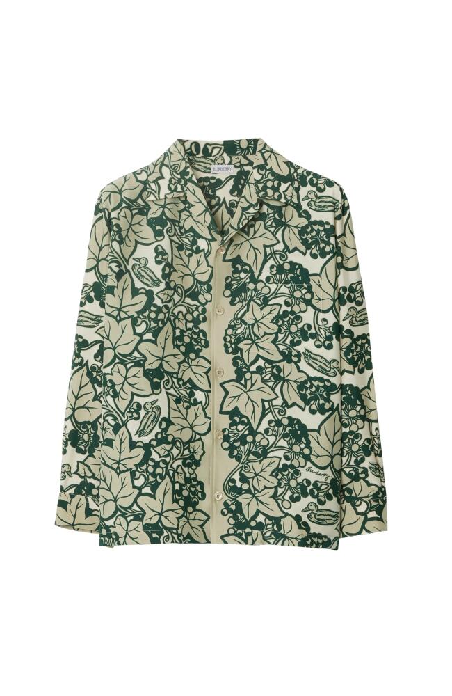 burberry Ivy Silk Shirt in Safari Cover