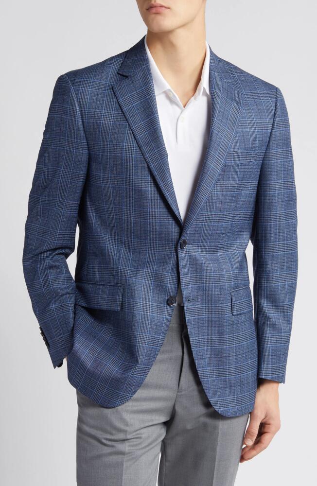 Peter Millar Tailored Fit Plaid Wool Sport Coat in Blue Cover