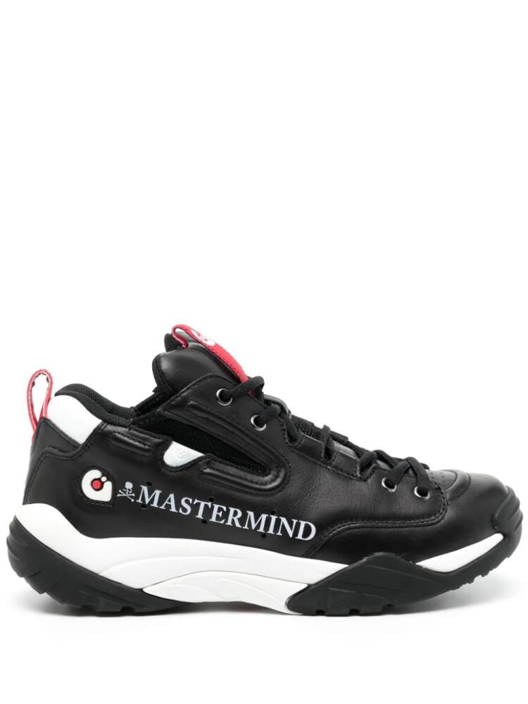 Mastermind Japan panelled leather sneakers - Black Cover