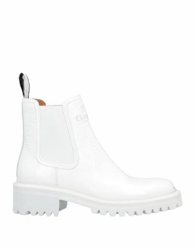 Church's Woman Ankle boots White Soft Leather Cover