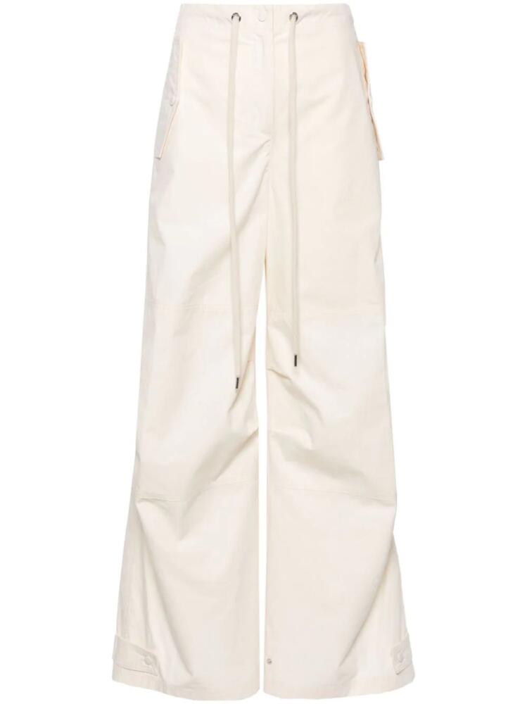 Moncler ripstop cotton cargo trousers - Neutrals Cover