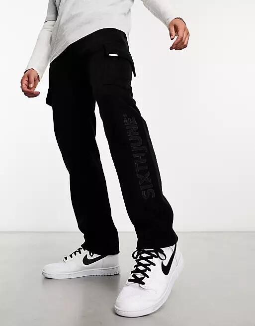 Sixth June polar fleece sweatpants in black Cover