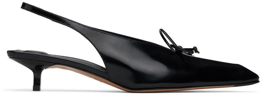 JACQUEMUS Black Les Sculptures 'Les slingbacks Cubisto basses' Heels Cover