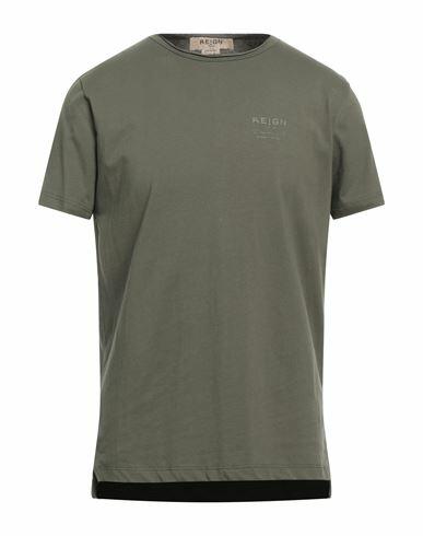 Reign Man T-shirt Military green Cotton Cover