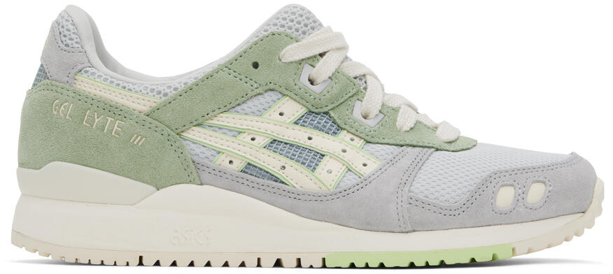 Asics Green & Gray Gel-Lyte III OG Sneakers Cover