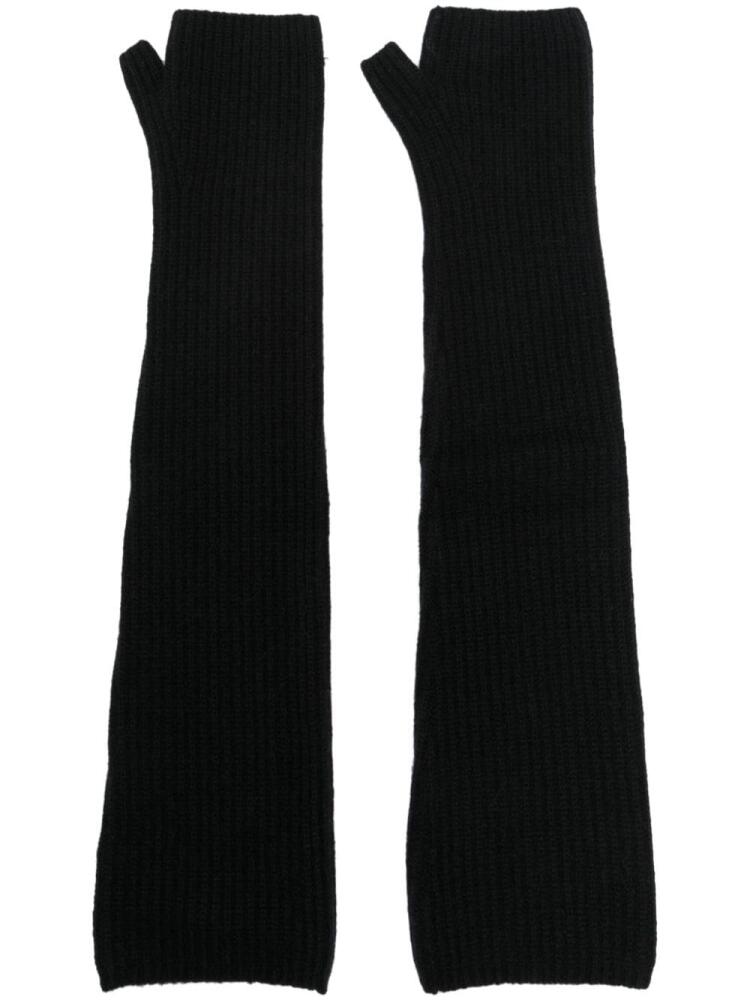 Dorothee Schumacher fingerless cashmere gloves - Black Cover