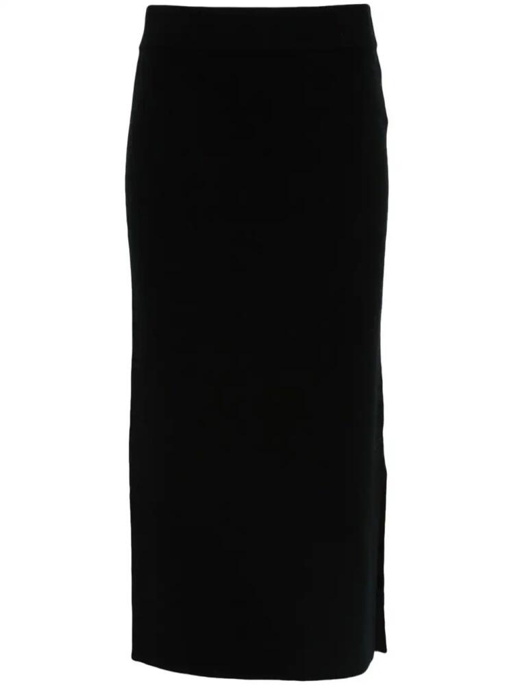 Allude ribbed-knit midi skirt - Black Cover