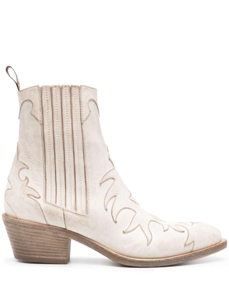 Sartore 45mm leather ankle boots - Neutrals Cover