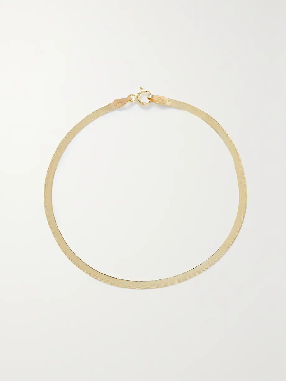 Loren Stewart - + Net Sustain Herringbone 10-karat Recycled Gold Bracelet - One size Cover