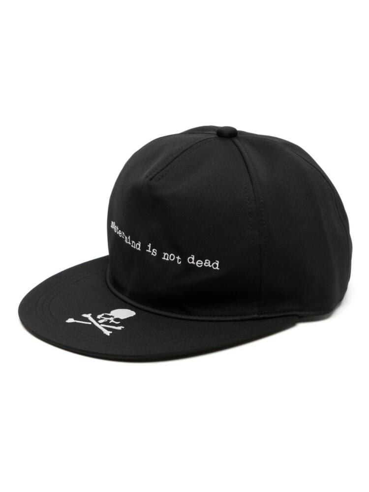 Mastermind Japan slogan-embroidered cap - Black Cover