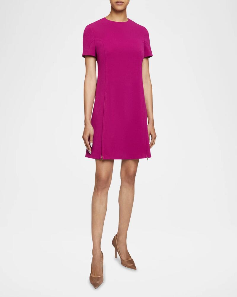 Santorelli Kate Zip-Hem Stretch Crepe Dress Cover