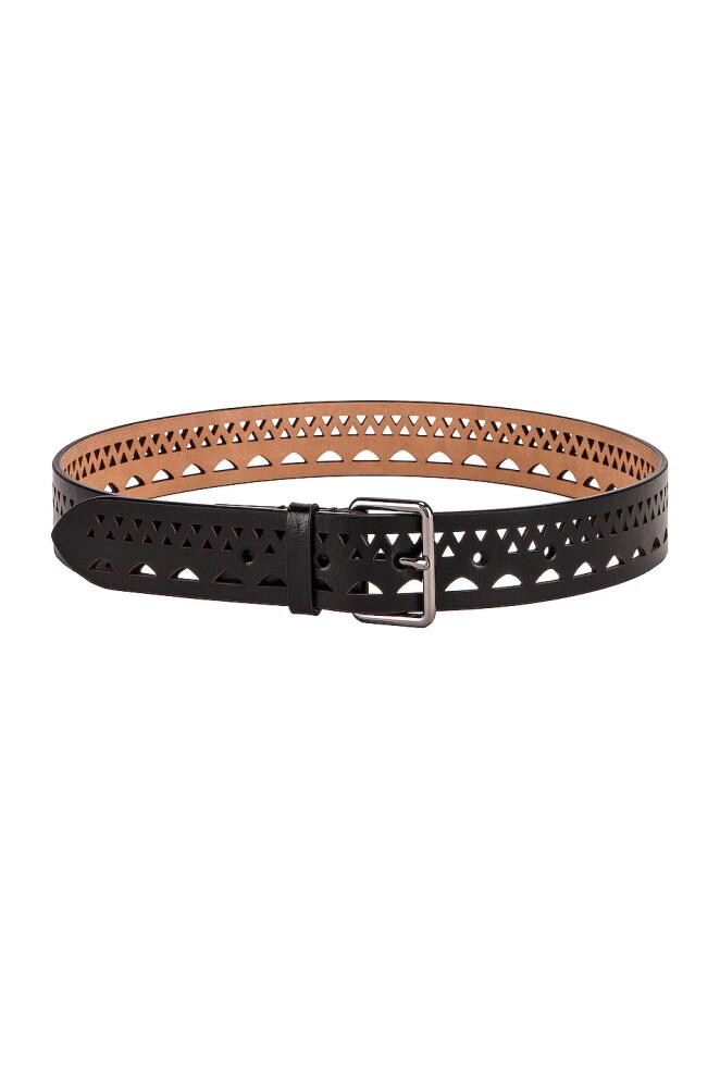 ALAÏA Vienne Thin Belt in Black Cover