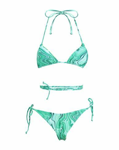 Matineé Woman Bikini Green Polyester, Elastane Cover