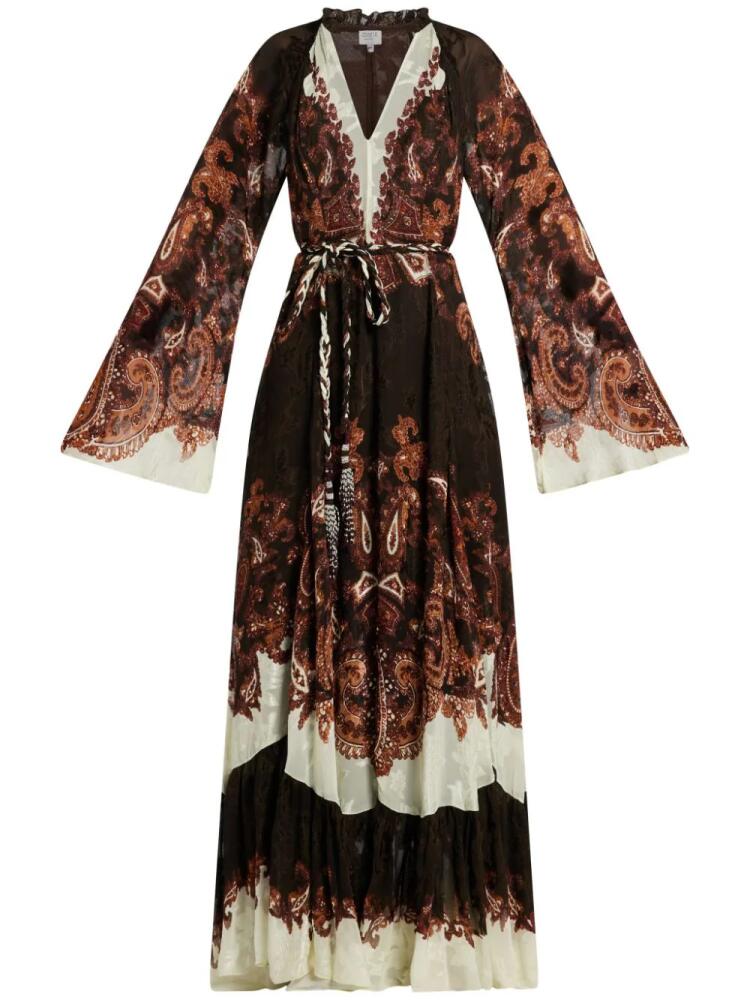 Hemant And Nandita paisley-print maxi dress - Brown Cover