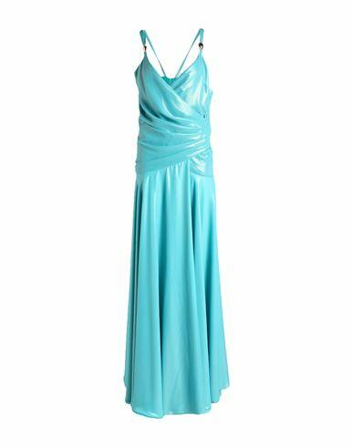 Monique Garçonne Woman Maxi dress Turquoise Polyester Cover