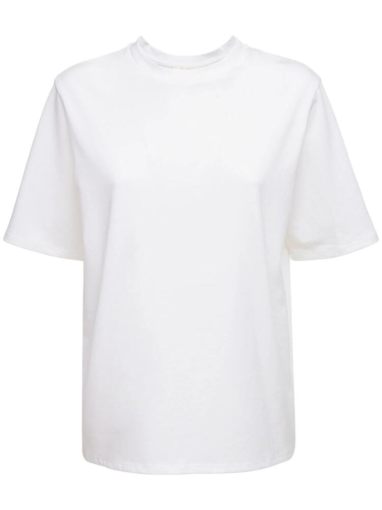 THE ROW Chiara Boxy Cotton Jersey T-shirt Cover